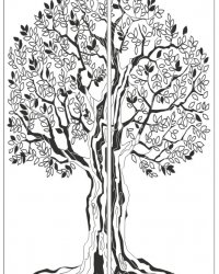 Пескоструйный рисунок Дерево 343